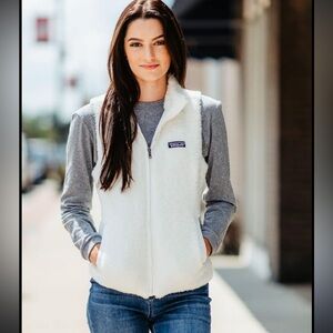 Patagonia Women's white Fleece Vest